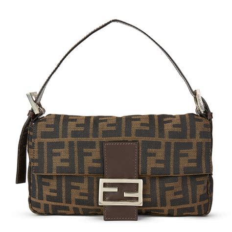 fendi baguette tela|fendi baguette second hand.